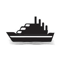 illustration of ship icon images vector