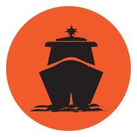 illustration of ship icon images vector