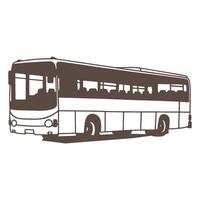 bus car icon vectors illustration symbol design