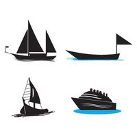 illustration of ship icon images vector