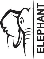 Elephant icon logo vector