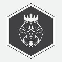 logotipo de icono de león vector