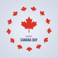 Canada Day, Social Media Poster, Canada Day Poster, on 1st of July. Independence Day, maple. leave, calligraphy, typography, poster, post, vector