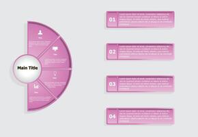 moderno infografía modelo diseño para web diseño, ui aplicaciones, negocio presentación, flujo de trabajo disposición, diagrama, anual informe. vector