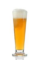 Oktoberfest Marzen beer glass on white background photo