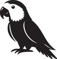 Parrot silhouette illustration. vector