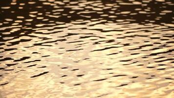 ondas en agua superficie con el reflexión de cielo y nubes nubes en azul cielo reflejar en lago, movimiento de ola en agua superficie, blanco mullido nubes día festivo, vacaciones y recreativo concepto. video