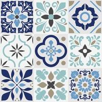 Set Tile Motif vector