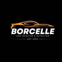 borcelle car washing and detailing logo vector