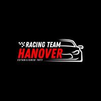 the logo for racing team hanover vector