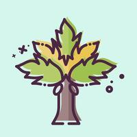 icono palmera. relacionado a Katar símbolo. mbe estilo. sencillo diseño ilustración. vector