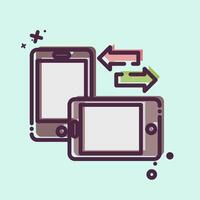 Icon Transfer. related to Social Network symbol. MBE style. simple design illustration vector
