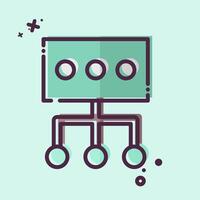 Icon Data. related to Social Network symbol. MBE style. simple design illustration vector