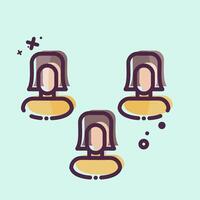 Icon Poll. related to Social Network symbol. MBE style. simple design illustration vector
