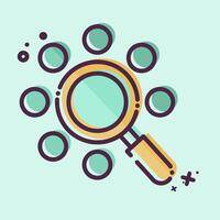 Icon Search. related to Social Network symbol. MBE style. simple design illustration vector
