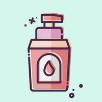 Icon Cream Waterprof. related to Diving symbol. MBE style. simple design illustration vector