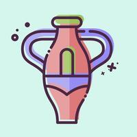 Icon Vase. related to South Africa symbol. MBE style. simple design illustration vector