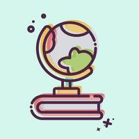 Icon Global Education 2. related to Learning symbol. MBE style. simple design illustration vector