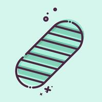 Icon Griptape. related to Skating symbol. MBE style. simple design illustration vector