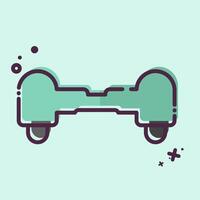 Icon Hoverboard. related to Skating symbol. MBE style. simple design illustration vector