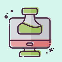 Icon Chemistry Tutorial. related to Learning symbol. MBE style. simple design illustration vector