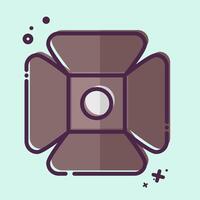 Icon Spotlight. related to Entertainment symbol. MBE style. simple design illustration vector