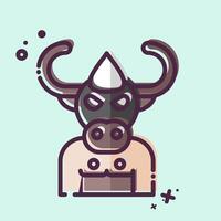 Icon Beast. related to Halloween symbol. MBE style. simple design illustration vector