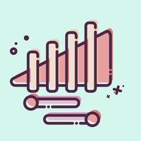 Icon Xylophone. related to Parade symbol. MBE style. simple design illustration vector