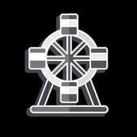 Icon Verris Wheel. related to Parade symbol. glossy style. simple design illustration vector