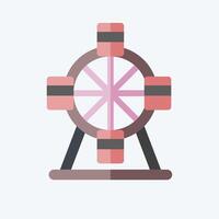 Icon Verris Wheel. related to Parade symbol. flat style. simple design illustration vector