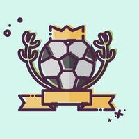 icono campeonato. relacionado a fútbol americano símbolo. mbe estilo. sencillo diseño ilustración vector