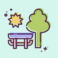 Icon Park. related to Photos and Illustrations symbol. MBE style. simple design illustration vector