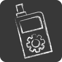 Icon Walkie Talkie. related to Security symbol. chalk Style. simple design illustration vector