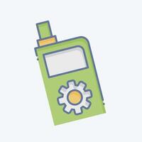 Icon Walkie Talkie. related to Security symbol. doodle style. simple design illustration vector