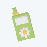 Icon Walkie Talkie. related to Security symbol. flat style. simple design illustration vector