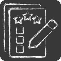 Icon Item List. related to Finance and Tax symbol. chalk Style. simple design illustration vector