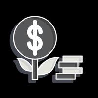 Icon Investment. related to Finance and Tax symbol. glossy style. simple design illustration vector