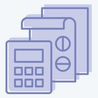 Icon Accounting. related to Finance and Tax symbol. two tone style. simple design illustration vector