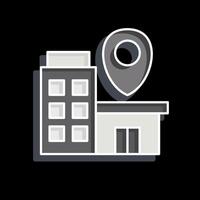 Icon Bussines Location. related to Finance and Tax symbol. glossy style. simple design illustration vector