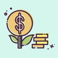 Icon Investment. related to Finance and Tax symbol. MBE style. simple design illustration vector