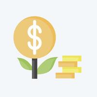 Icon Investment. related to Finance and Tax symbol. flat style. simple design illustration vector