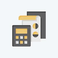 Icon Accounting. related to Finance and Tax symbol. flat style. simple design illustration vector