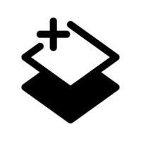 Add Layer Icon Symbol Design Illustration vector