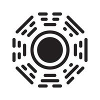 I Ching Icon Symbol Design Illustration vector