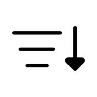 Sort Icon Symbol Design Illustration vector