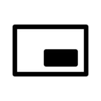 Mini Player Icon Symbol Design Illustration vector