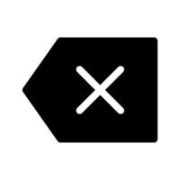 Backspace Icon Symbol Design Illustration vector