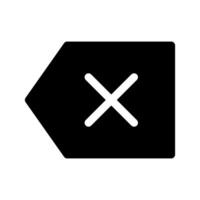 Backspace Icon Symbol Design Illustration vector