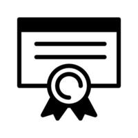 certificado icono símbolo diseño ilustración vector