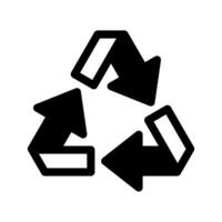 reciclar icono símbolo diseño ilustración vector